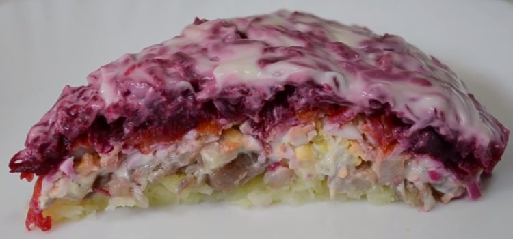 Russian Beet Salad with Herring