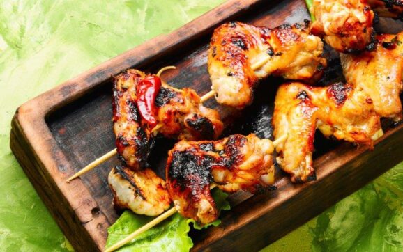 Korean BBQ chicken wing
