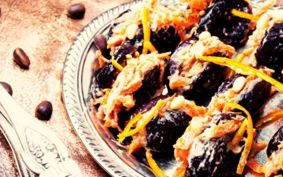 Walnut Stuffed Prunes